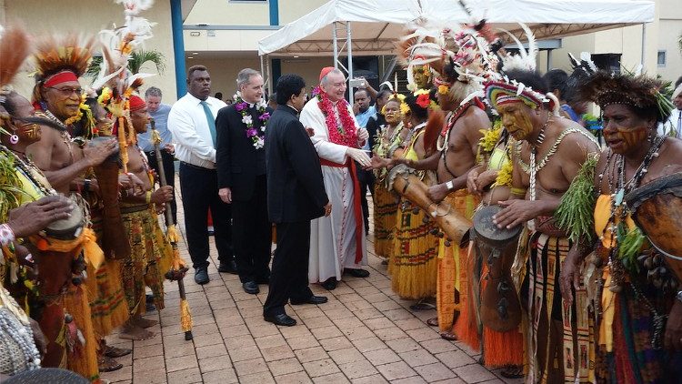 Card. Pietro arrives in Port Moresby, Papua New Guinea.