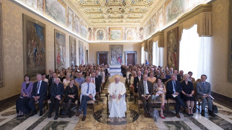 Audience du Pape aux membres du Think Tank flamand Logia