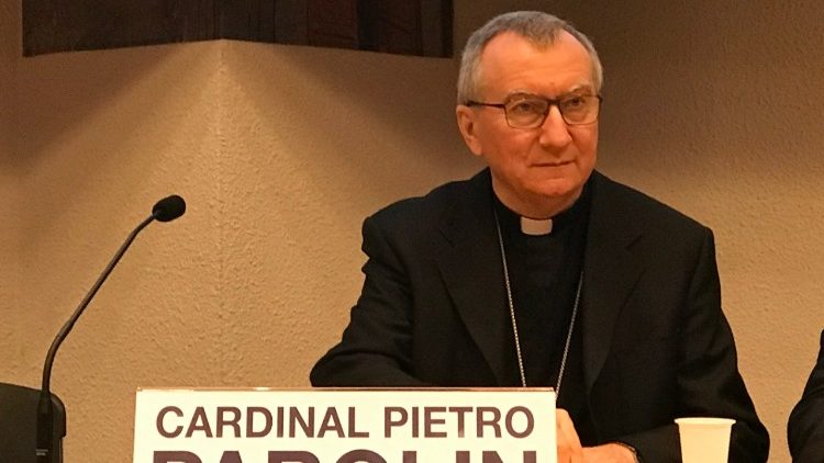 Le cardinal Pietro Parolin, aux 22èmes Journées Saint-François de Sales à Lourdes, le 26 janvier 2018.