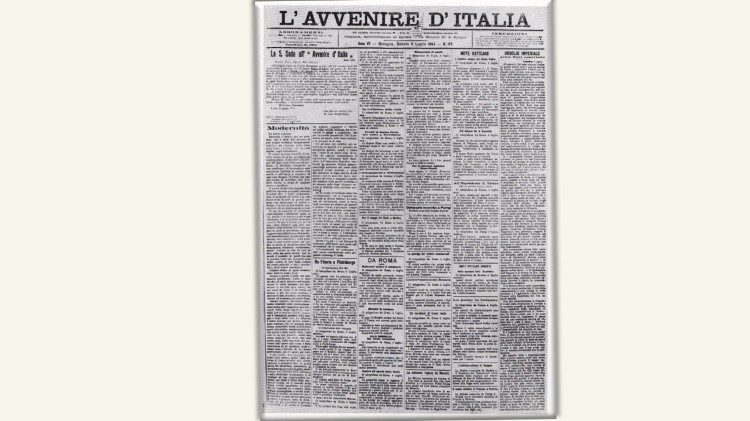 1902 edition of "L'Avvenire d'Italia" a forerunner of Avvenire