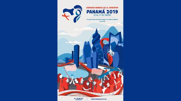 Das offizielle Plakat für den Weltjugendtag in Panama 2019