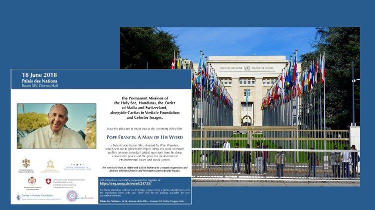 Invito all'evento di lunedì 18 giugno presso il Palazzo delle Nazioni Unite, Ginevra 