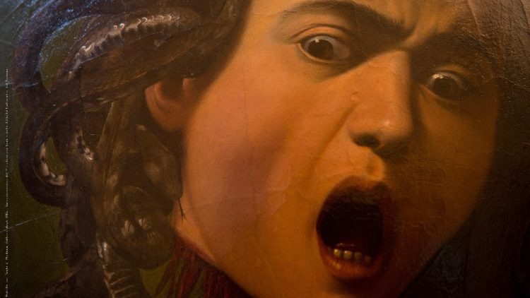 Caravaggio, Uffizi- Testa di Medusa