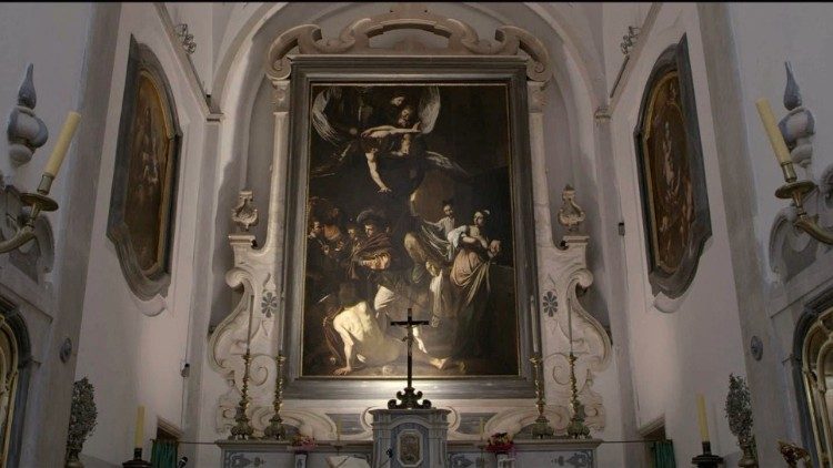 Pio Monte della Misericordia, Caravaggio "Az irgalmasság hét cselekedete", Nápoly