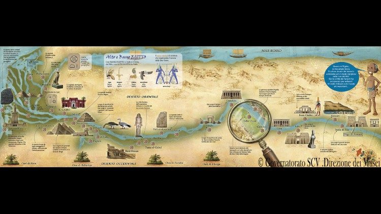 La mappa dell'antico Egitto