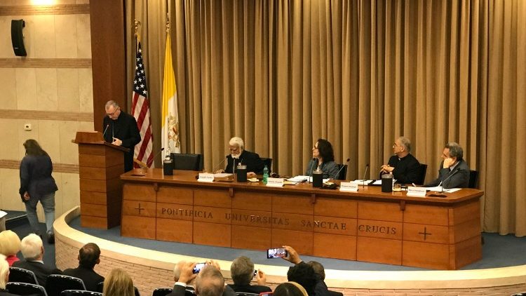 Cardinale Pietro Parolin gives closing address at the Symposium on hosted by the US Embassy to the Holy See