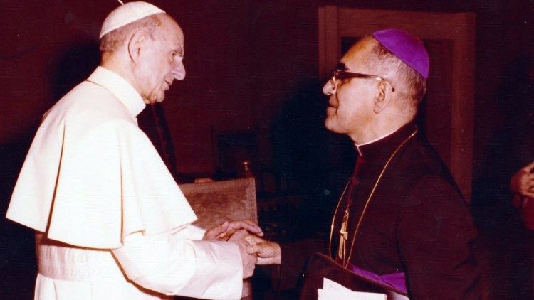 Pavel VI. s arcibiskupem Romerem