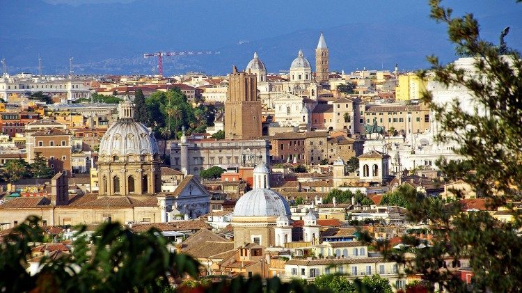 Panoramaansicht von Rom