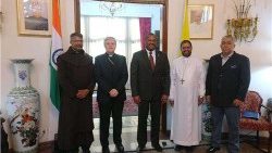 Panama ambassador to India with Vatican ambassador to India.jpg