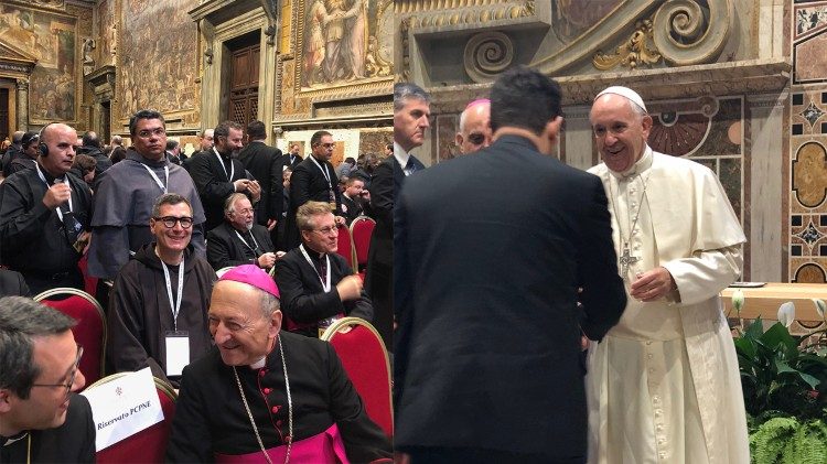 Papst Franziskus begrüßt die Missionare der Barmherzigkeit
