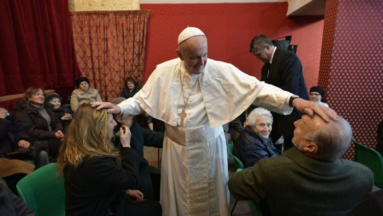 Papst Franziskus in der Pfarrei San Gelasio I. in Rom