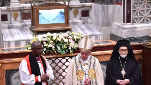 Papst bei ökumenischer Vesper: „Wir stehen gemeinsam am Ufer des Roten Meeres“