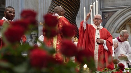 Pope Francis celebrates the Pentecost Sunday Liturgy