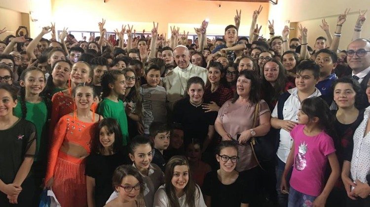 Папа Франциск відвідав школу імені Елізи Скали в Римі 