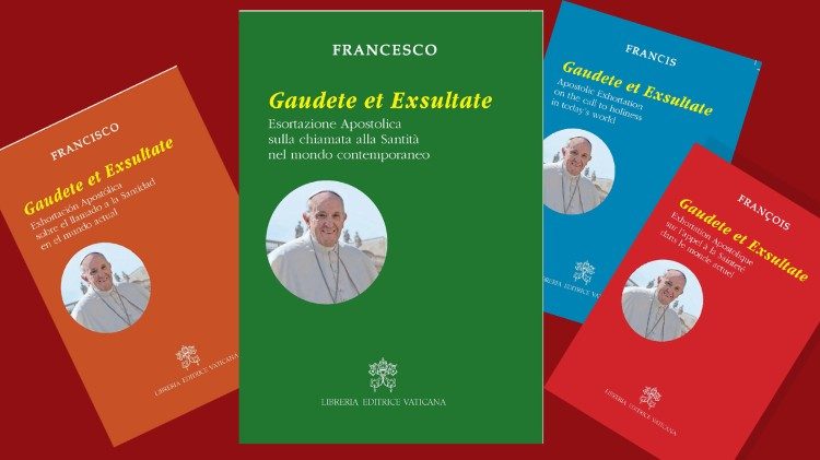 Copertina dell'Esortazione apostolica di Papa Francesco Gaudete et exsultate