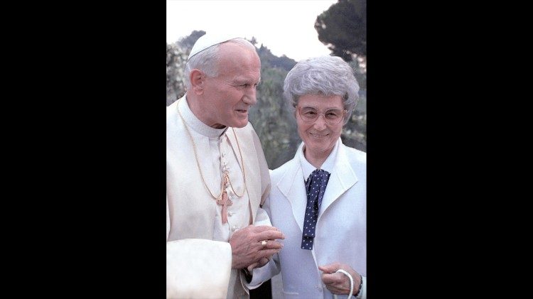 San Juan Pablo II y Chiara Lubich