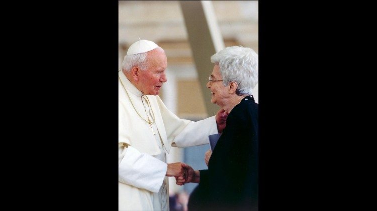 Chiara Lubich con Giovanni Paolo II