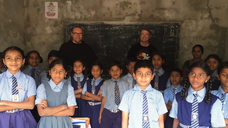 Schulklasse in Indien
