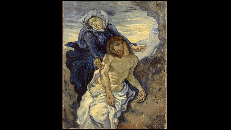 Vincent Van Gogh; Pietà, 1890 env. Huile sur toile. Musées du Vatican. ©Musei Vaticani