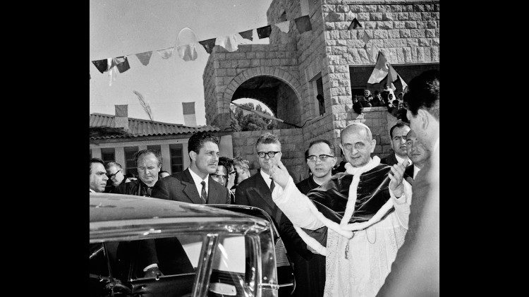 VI. Pál Pápa a Szentföldön 1964. január elején
