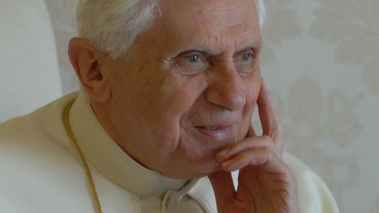 Portrait of the late Pope Emeritus Benedict XVI