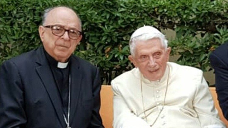 Cardinale Raimundo Damasceno and Pope Benedict XVI