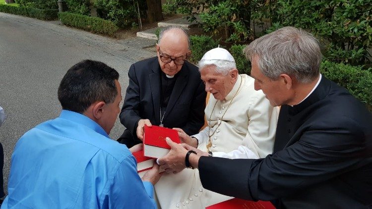 Ilustračná snímka: Benedikt XVI. prijíma návštevu brazílskeho kardinála Damascena Assisa vo Vatikánskych záhradách