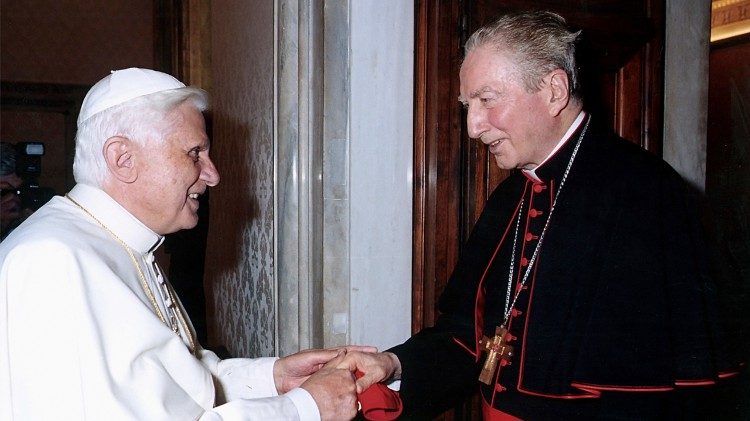 Kardninál Martini s papežem Benediktem