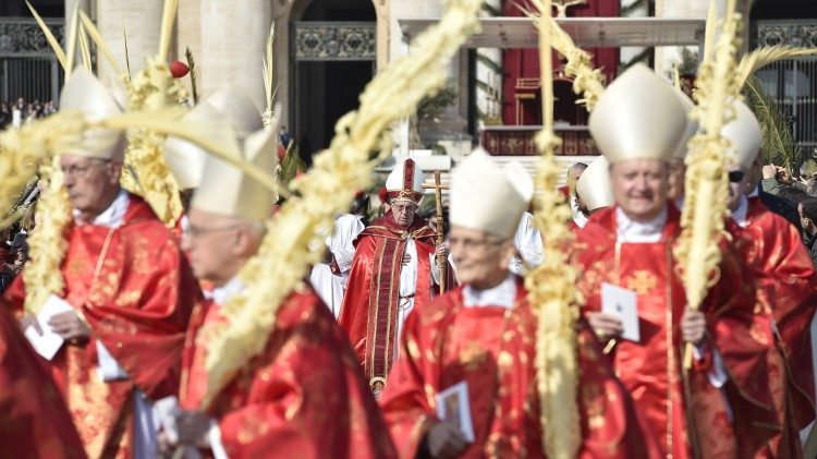 Pope Francis in the Procession on Palm Sunday