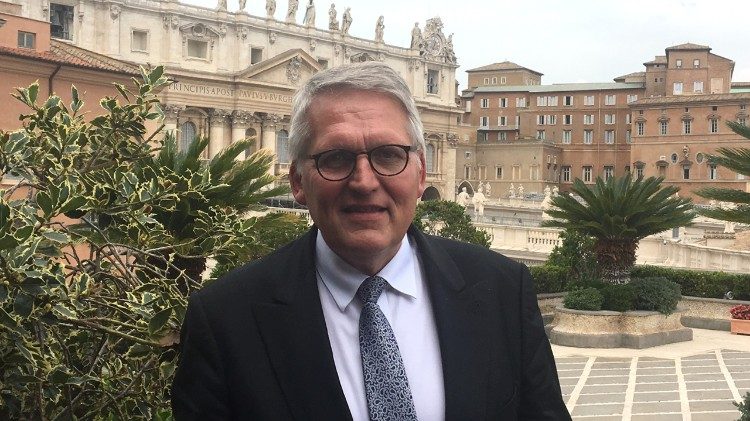 ZdK-Präsident Thomas Sternberg, hier bei einem Besuch in Rom (Archivbild)
