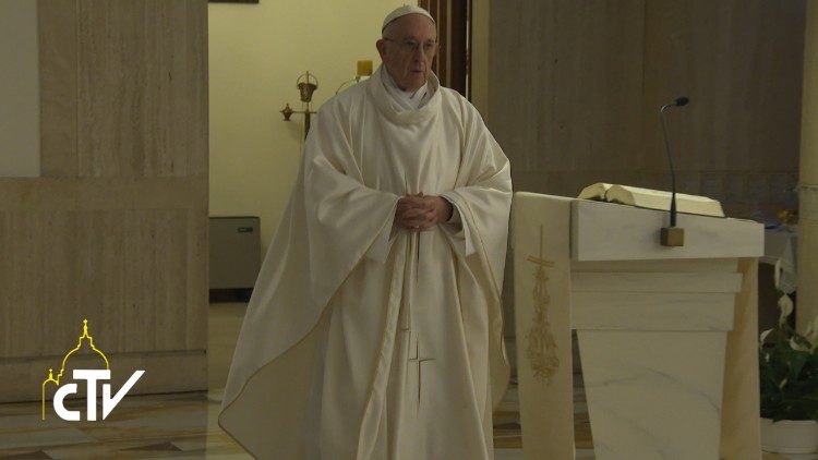 Pope at Mass at Casa Santa Marta in the Vatican, Nov. 9, 2017