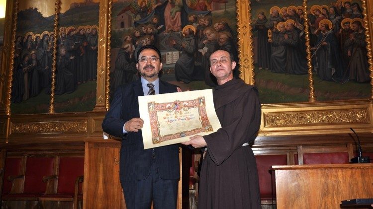Les lauréats du prix des Académies pontificales, mardi 4 décembre 2018.