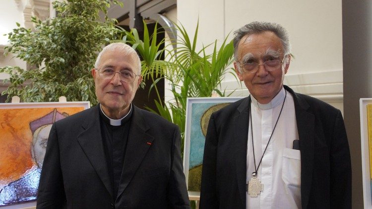 Bernard Ardura (l.) mit dem französischen Bischof Georges Pontier