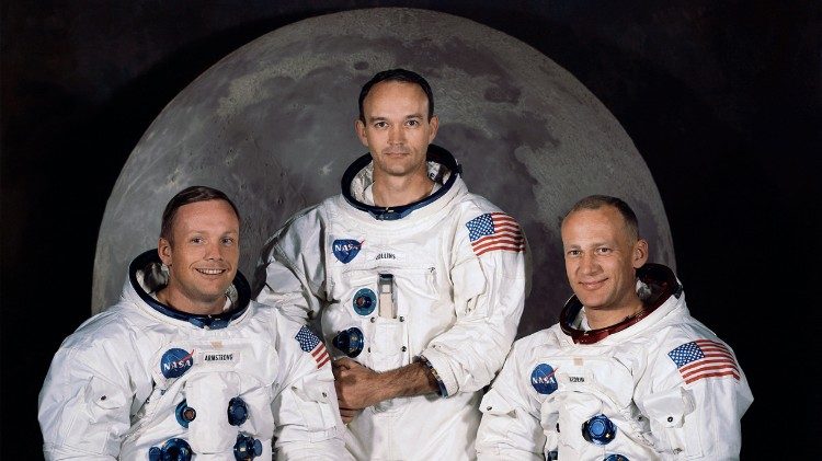 Neil Armstrong, Michael Collins ir Edwin Aldrin