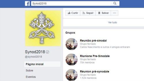 A reunião pré-sinodal já começou no Facebook