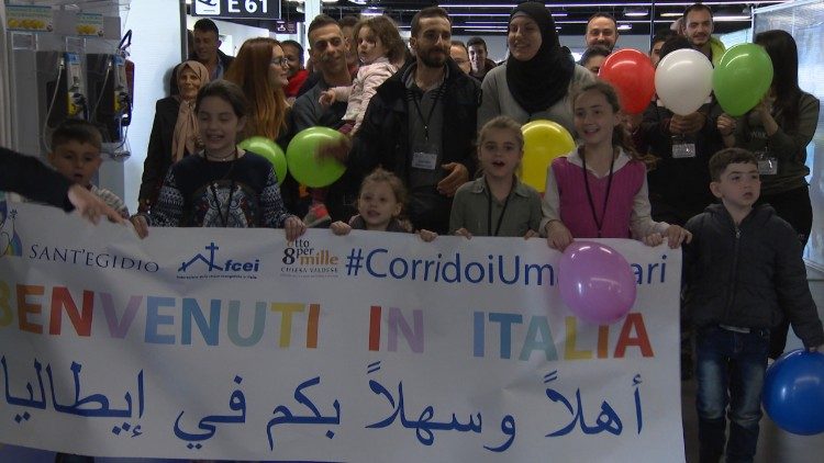 L'arrivo in Italia di beneficiari dei corridoi umanitari
