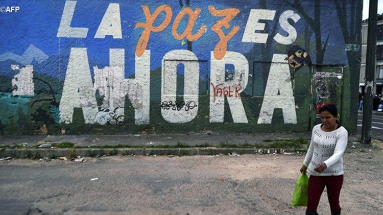 Colombia, uno dei murales sulla pace