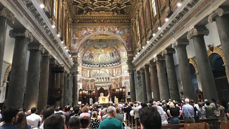 Une veillée de prière pour l'Italie organisée par Sant'Egidio le 7 juin 2018.