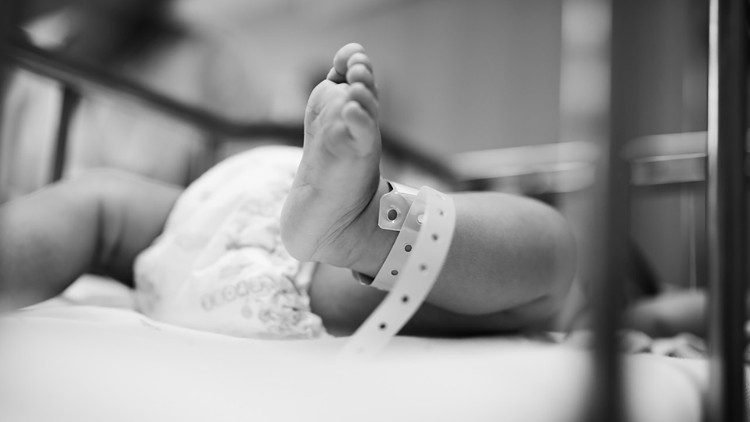 Un neonato in ospedale