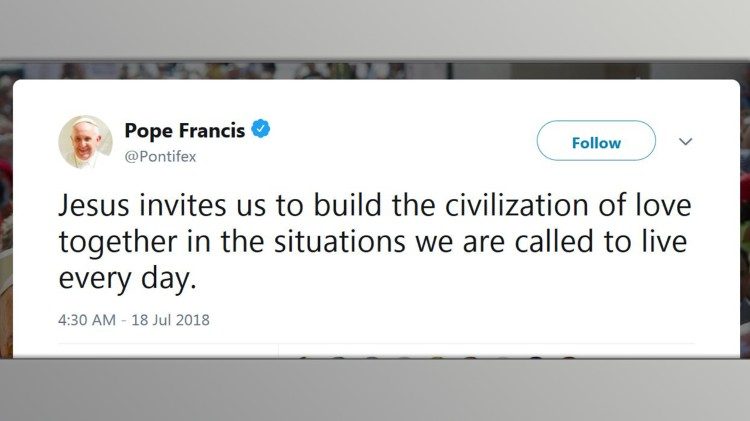 Tweet del Papa per MandelaDay