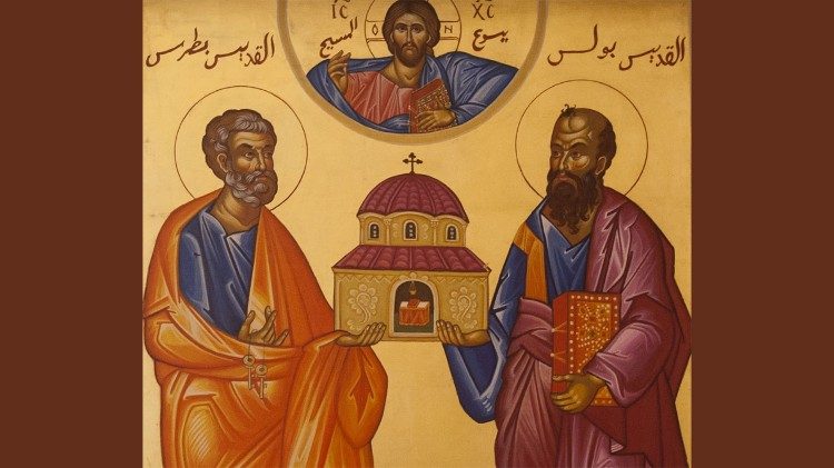 I santi apostoli Pietro e Paolo, patroni di Roma