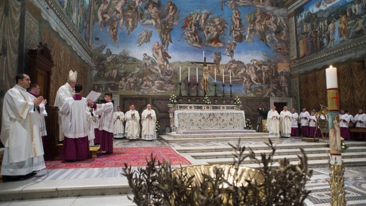 Mass with Baptisms in Sistine Chapel