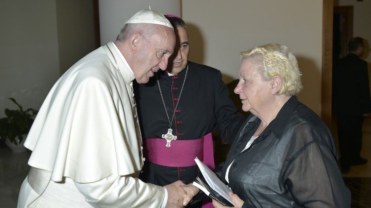 Roseline Hamel u Papieża Franciszka 