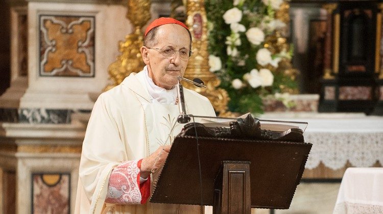 Le cardinal Stella, préfet de la Congrégation pour les Évêques.