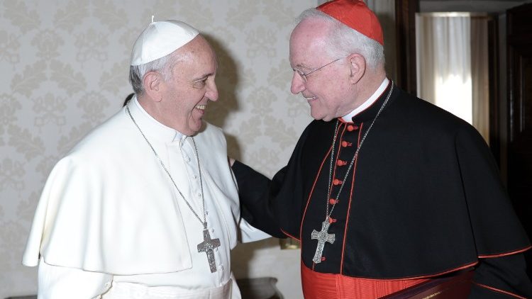 Marc Ouellet bíboros és Ferenc pápa 2013-ban