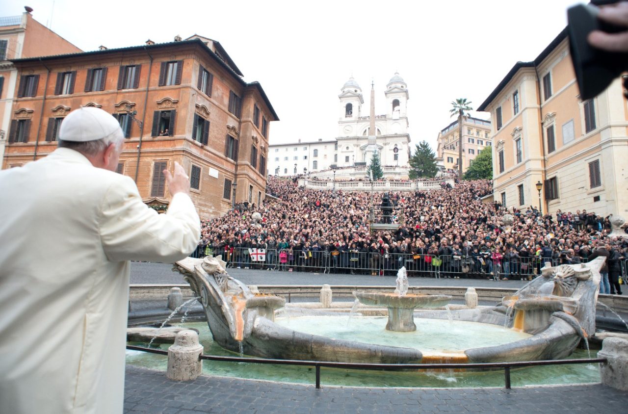 A Piazza Di Spagna, L'omaggio Di Papa Francesco All'Immacolata ...