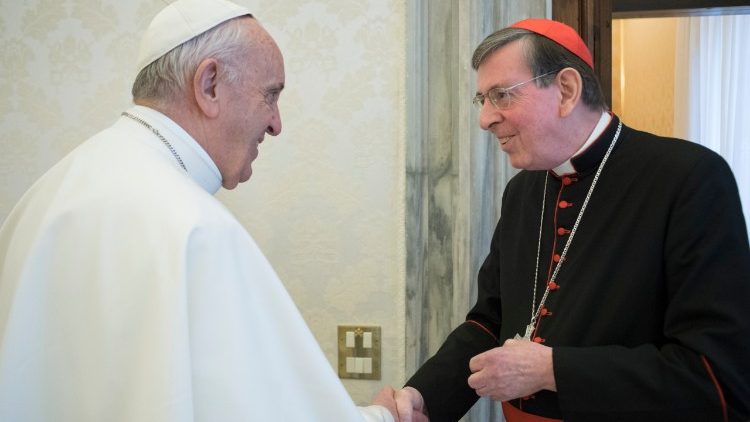 教皇フランシスコとキリスト教一致推進評議会議長クルト・コッホ枢機卿