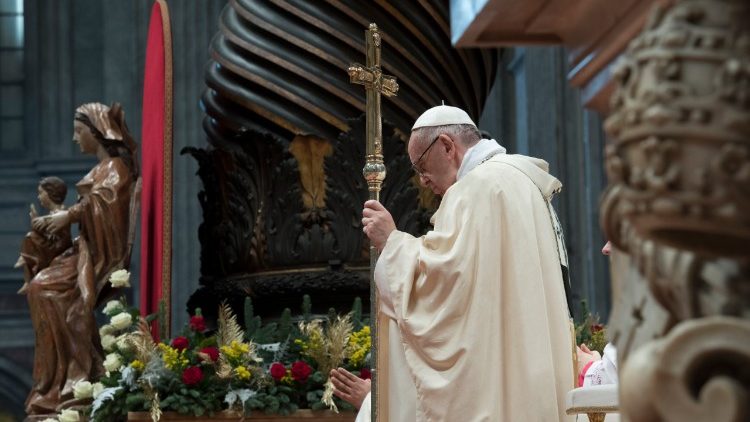 Papa Francisco na missa da Solenidade da Epifania em 2018