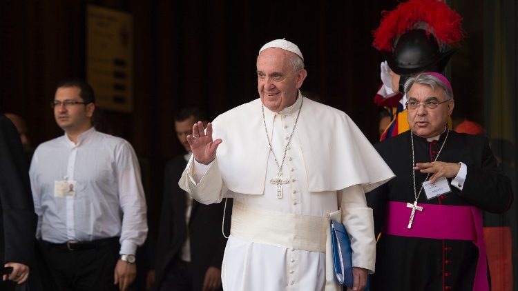 Le Pape François et Mgr Semeraro en 2015