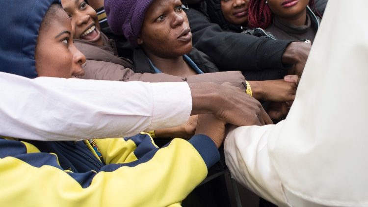 Encontro do Papa com migrantes em Bolonha-Cesena, em 9 de janeiro de 2018